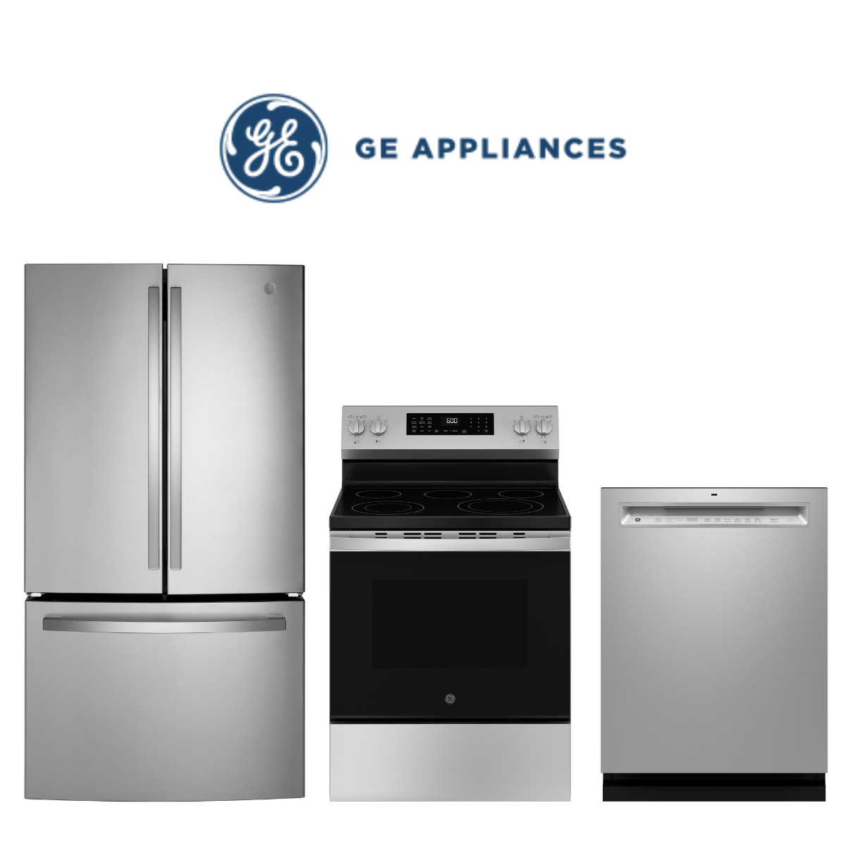  GE 3 Piece Stainless Steel Package