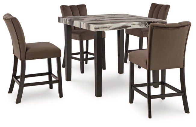 Jeshina 5PC- Counter Height Table and 4 Chairs