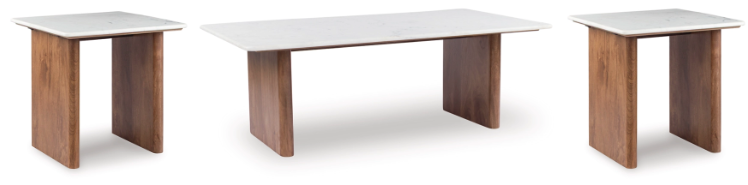 T662-3pc Isanti Ocassional Set - Stone Top